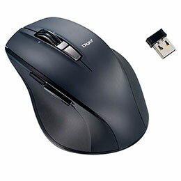 ☆ナカバヤシ 高速スクロールホイール搭載 神速シリーズ 無線静音5ボタンBlueLEDマウス ブラック MUS-RKF164NBK