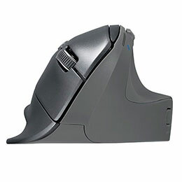 ☆Digio デジオ 高速スクロール Bluetooth5.0 エルゴノミクス5ボタン BlueLEDマウス グレー MUS-BKF177GY