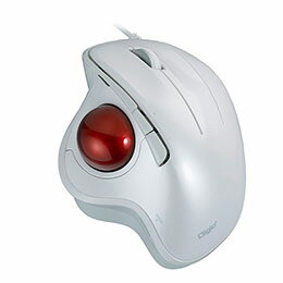 ☆Digio デジオ 角度可変スタンド付き 有線親指5ボタン光学式トラックボール ホワイト MUS-TUIF181W