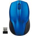 ☆Digio デジオ 無線 静音 3ボタンBlueLEDマウス ブルー MUS-RKT125GBL(2)