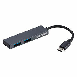 ☆ナカバヤシ USB3.2G1Type-C2ポート変換ハブ グレー UH-C3302GY