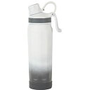 ☆フォルテック キャリングボトル530ml ホワイト×グレー 8.6×7.7×27cm C6129565