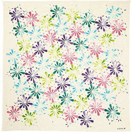 ☆撥水ふろしき 万華鏡 (110×110cmふろしき1枚・綿100%) 日本製 4096-033