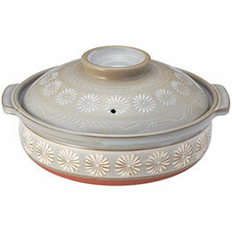 ☆三陶 銀峯花三島10号深鍋 ガス火専用 MMT11019SNT