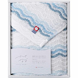 ☆今治タオル さざ波 フェイスタオル 34×75cm B1038565