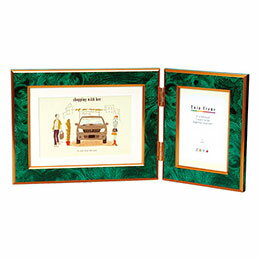 ☆ツインフレーム 約360×175mm 左右の大きさが異なる エメラルド 22522904