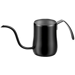 熟練の技巧、信頼の日本製。コーヒードリップポット420ml ブラック・注ぎ口が細口なので、ドリップの際に思いのままにハンドリングが可能です。 ・直火対応不可●素材 : 18-8ステンレス鋼(シリコン塗装) ●サイズ : 24×7.8×10.4cm(容量 : 420ml) ●商品重量 : 170g ●直火対応不可 ●原産国 : 日本 ●管理 : 日本 ●保証期間 : 初期不良のみ