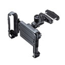 ☆サンワサプライ 産業用タブレットホルダー 幅80mm・厚み50mm以下の支柱にクランプ取り付け VEH-TBHLD1