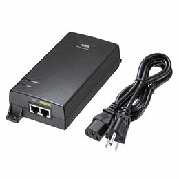 ☆サンワサプライ PoEインジェクター 電源内蔵 IEEE802.3bt 75W 対応 ブラック LAN-GIHINJ6 ☆サンワサプライ PoEインジェクター 電源内蔵 IEEE802.3bt 75W 対応 ブラック LAN-GIHINJ6