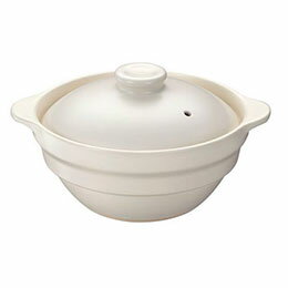 ☆イシガキ 直火対応 収納性がいい土鍋5号 ホワイト MMT-4369