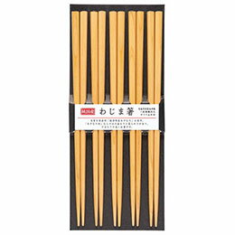 食洗わじま箸 5P ナチュラル食洗わじま箸 5P ナチュラル商品サイズ(約) : 225mm 塗 : ポリエステルウレタン 素地 : 天然木 生産国 : 日本