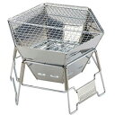 ☆キャプテンスタッグ ヘキサステンレスファイアグリル L M-6500