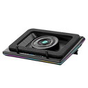 ☆llano ノートパソコン 冷却パッド RGBライトモード 15-19インチ対応 ブラック V12RGB-BK
