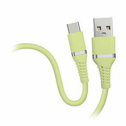 ☆HIDISC やわらかケーブル USB-A to Type-C ピスタチオグリーン HD-SACC1GN ☆HIDISC やわらかケーブル USB-A to Type-C ピスタチオグリーン HD-SACC1GN