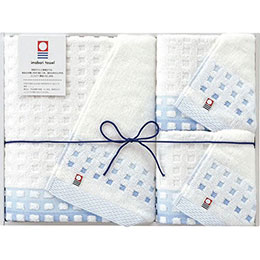 ☆蒼海 今治タオル バスタオル&フェイスタオル2P C6058575