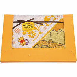 ☆くまのプーさん ハニープランタン フェイスタオル&ウォッシュタオル ウォッシュタオル34×36cm、フェイスタオル34×75cm C6075526