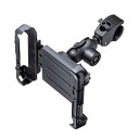 ☆サンワサプライ 産業用タブレットホルダー 直径40mm以下の円柱にクランプ取り付け VEH-TBHLD2