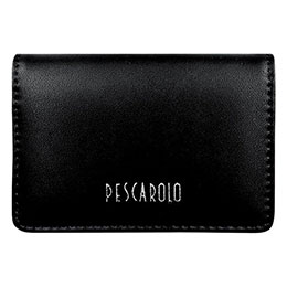 ☆ペスカロロ 名刺入 約75×105×20mm 牛革/合成皮革 ブラック 22519001 ☆ペスカロロ 名刺入 約75×105×20mm 牛革/合成皮革 ブラック 22519001