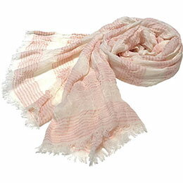 ☆YUMEZAIKU さくら初め 蚊帳織ガーゼストライプストール C6042517