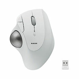 ☆エレコム トラックボールマウス IST 36mmボール 親指 ベアリング支持 無線2.4GHz 5ボタン ホワイト M-IT11DRWH ☆エレコム トラックボールマウス IST 36mmボール 親指 ベアリング支持 無線2.4GHz 5ボタン ホワイト M-IT11DRWH