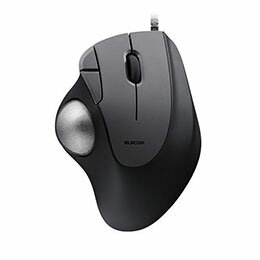 ☆エレコム トラックボールマウス IST 36mmボール 親指 ベアリング支持 有線 5ボタン ブラック M-IT11URBK
