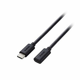 ☆エレコム USB2.0延長ケーブル C-Cメスタイプ USB PD対応 ノーマル 1.0m ブラック MPA-ECC10BK