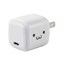 ☆エレコム AC充電器 スマホ・タブレット用 USB PD 30W USB-C1ポート 1.5m しろちゃん MPA-ACCP8130WF