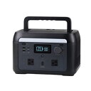 ☆エレコム ポータブル電源 500P (容量 512Wh / AC出力 600W) ブラック DE-PS500PBK