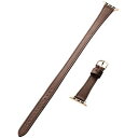 ☆エレコム Apple Watch 41/40/38mm バンド ソフトレザー 2重巻きスリムタイプ &me ココアブラウン AW-41BDLWJBR