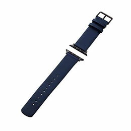 ☆エレコム Apple Watch用ソフトレザーバンド ネイビー AW-45BDLNV