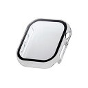 ☆エレコム フルカバーケース Apple Watch Series 10 (42mm) プレミアムガラス ゴリラ セラミックコート クリア AW-24BFCGO...