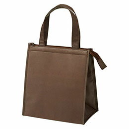 ☆不織布保冷温バッグ おしゃれなカラー・軽量で持ち運びも便利 ダークブラウン 22554013