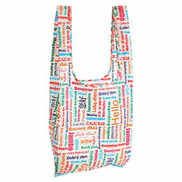 ☆世界のエコバッグ こんにちは 約100×330×330mm 22554710 ☆世界のエコバッグ こんにちは 約100×330×330mm 22554710