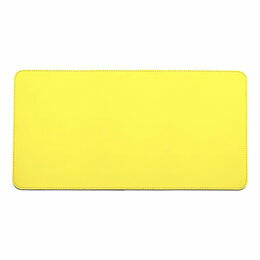 ☆EGRET 両面リバージブルマウスパッド 大判 30×60cm イエロー&ライトベージュ EM23-DP3