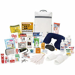 ☆エピオス 能登のために チャリティー防災30点セット (30×12×40cm収納リュック1個・ポリエステル、PVC) 日本製 4020-022