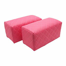 ☆HANA アームレスト 2個組 クッション ローズピンク hana-150-RP