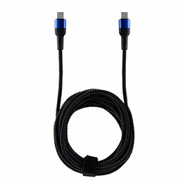 ☆アンサー PS5用 USB Type-C ストロングケーブル 3m ブラック/ブルー ANS-PSV040BB