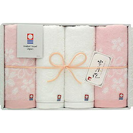 ☆今治タオル 雪月花〜さくら〜 フェイスタオル4P 34×75cm B1114510