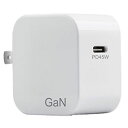 ☆【10個セット】 Lazos 窒化ガリウム採用 GaN AC充電器 Type-C 1口 45W ホワイト L-AC-G45WX10