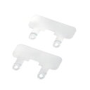 ☆【2枚入×5セット】 エレコム ストラップホールシート 2口タイプ オールクリア P-STHD2PCRX5(2)