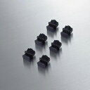☆【5セット】 エレコム ほこりカバー 6個 ブラック LD-DUSTBK6X5(2)