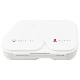 ☆【5セット】 オーエスケー おにぎり ランチケース ホワイト MMT37891X5