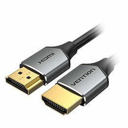 楽天カー用品卸問屋　ニューフロンテア☆【5本セット】 VENTION 極細HDMIケーブル Male to Male HDケーブル アルミニウム合金タイプ 0.5m グレー AL-0171X5
