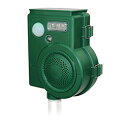☆SaiEL ソーラー充電式 害鳥害獣撃退器 3種の音で撃退/LEDフラッシュ/太陽光発電/地面に挿すだけ SLI-SCR210