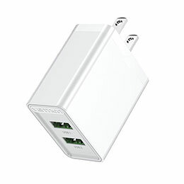 ☆VENTION 2 ポート USB(A+A) コンセント充電器(18W/18W) JP プラグ ホワイト FB-8500 ☆VENTION 2 ポート USB(A+A) コンセント充電器(18W/18W) JP プラグ ホワイト FB-8500