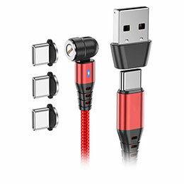 ☆スペックイン 超強力マグネット充電ケーブル 2m マグネットアダプタ3個付属 レッド SPUSLION-RD-2M ☆スペックイン 超強力マグネット充電ケーブル 2m マグネットアダプタ3個付属 レッド SPUSLION-RD-2M