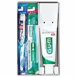 ☆サンスター ギフトセット (ガムデンタルペーストスタンディングタイプ・ハブラシふつう・ドゥークリア..