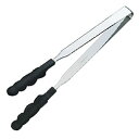 ☆【5本セット】 田辺金具 N抗菌耐熱カラートングスリム(中) 250mm ブラック TK-0125X5