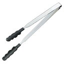 ☆【5本セット】 田辺金具 N抗菌耐熱カラートングスリム(大) 300mm ブラック TK-1443X5