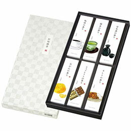 ☆カメヤマ 進物 好物線香 【長さ14.5cm線香30g(珈琲・緑茶・日本酒・みかん・チョコレート・カレー)各1箱】 7139-064